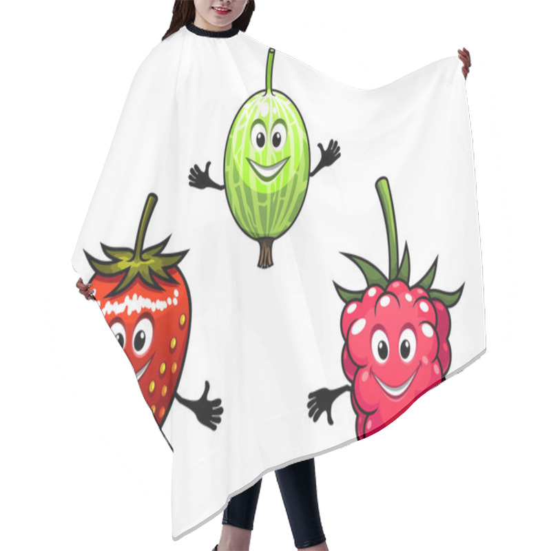 Personality  Gooseberry, Raspberry And Strawberry Berries Hair Cutting Cape