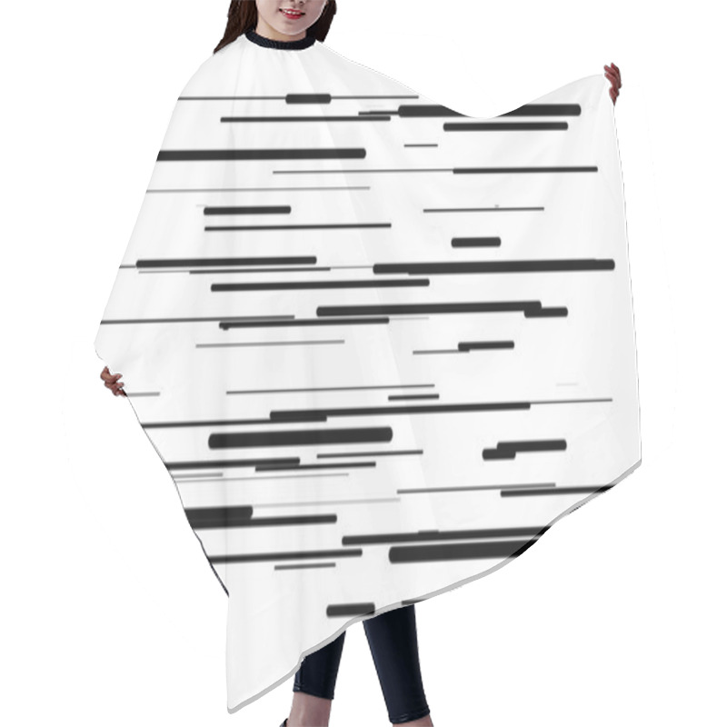 Personality  Random Lines, Stripes Vector Illustration Hair Cutting Cape