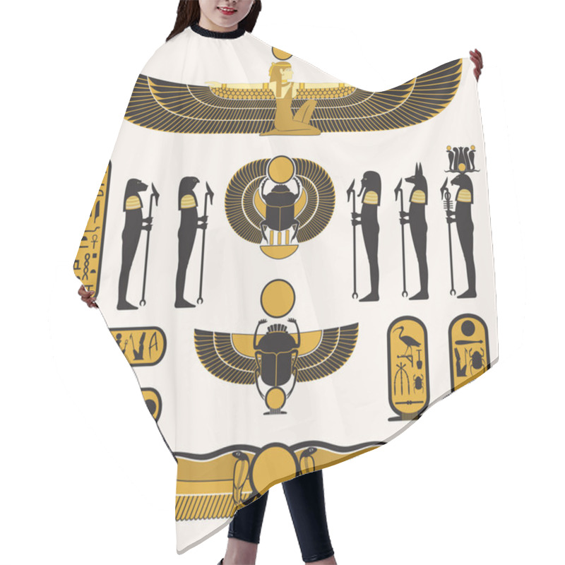 Personality  Ancient Egyptian Symbols And Decorations Hair Cutting Cape