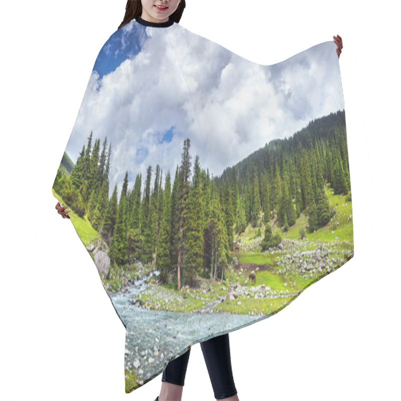 Personality  Mountain River Hair Cutting Cape