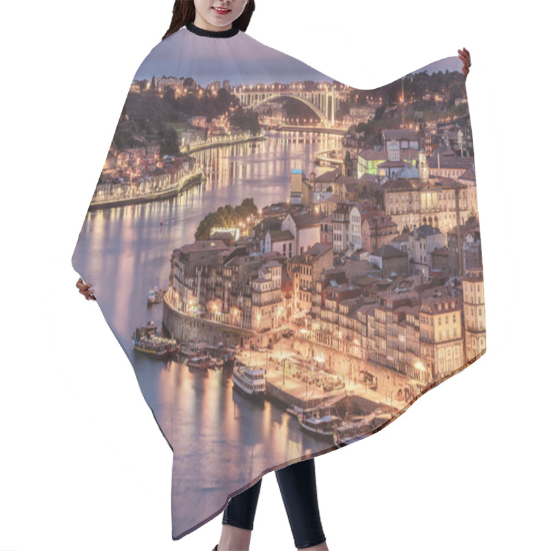 Personality  Porto, Portugal: Aerial View Of The Old Town And Douro River Hair Cutting Cape