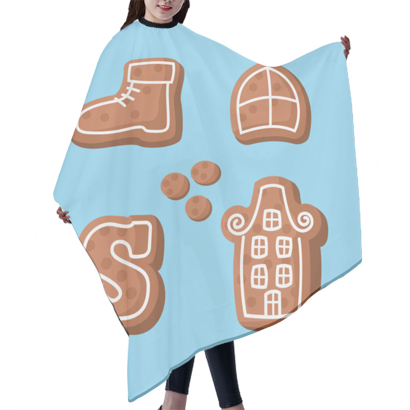 Personality  Sinterklaas Or Saint Nicholas Seasonal Cookies - Speculaas And Pepernoten Isolated Hair Cutting Cape