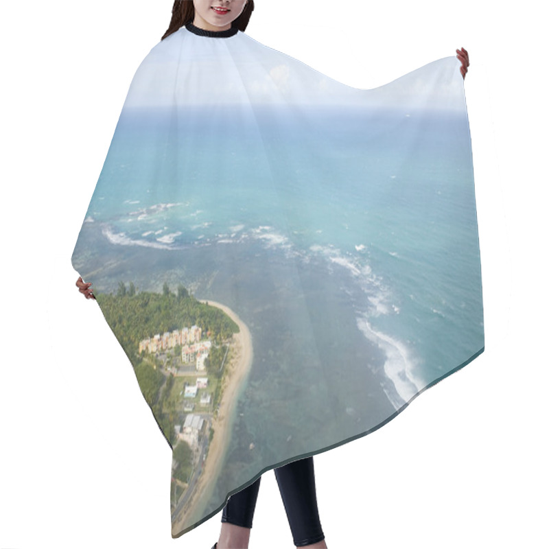 Personality  Aerial View Of Northeast Puerto Rico Hair Cutting Cape