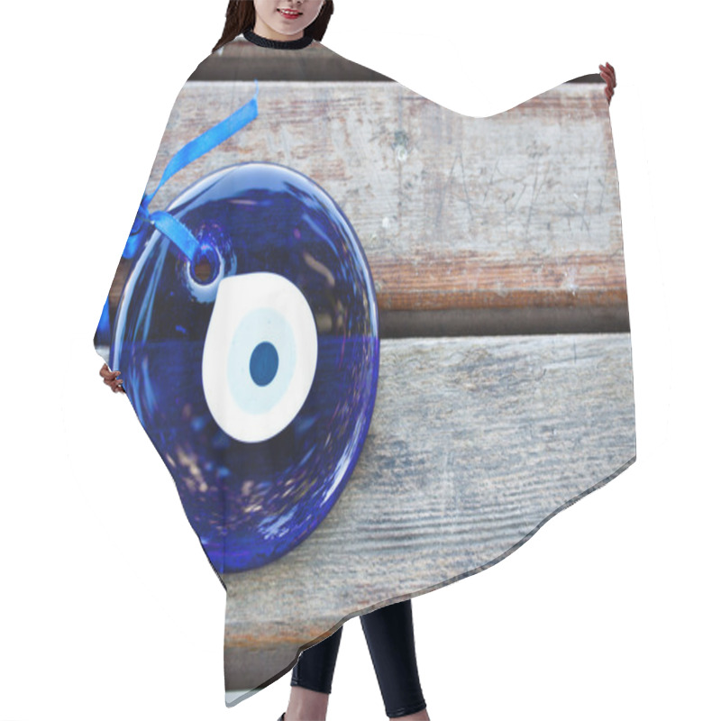 Personality  Blue Evil Eye Hair Cutting Cape