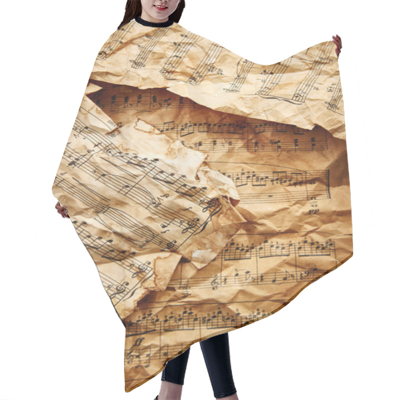 Personality  Music Sheets Hair Cutting Cape