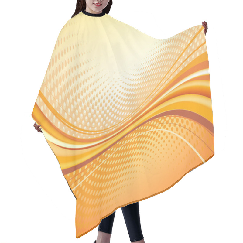 Personality  Abstract Techno Background Hair Cutting Cape