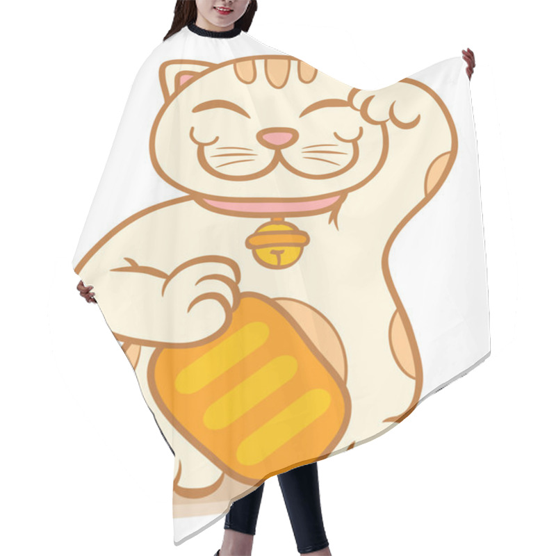 Personality  Lucky Cat Hair Cutting Cape