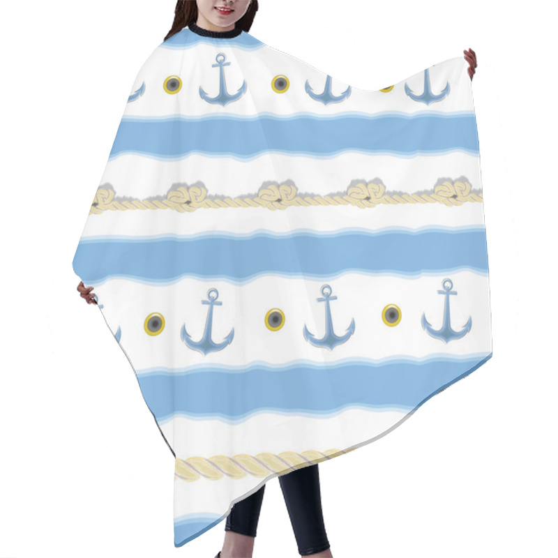 Personality  Sea, Travel Borders, Background Hair Cutting Cape