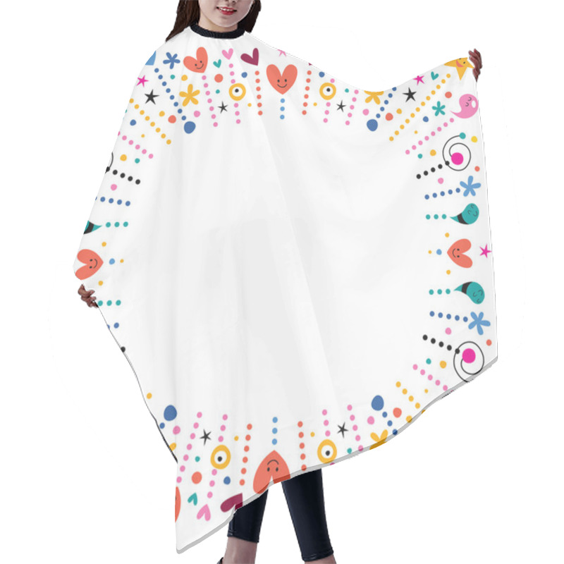 Personality  Fun Frame Hair Cutting Cape