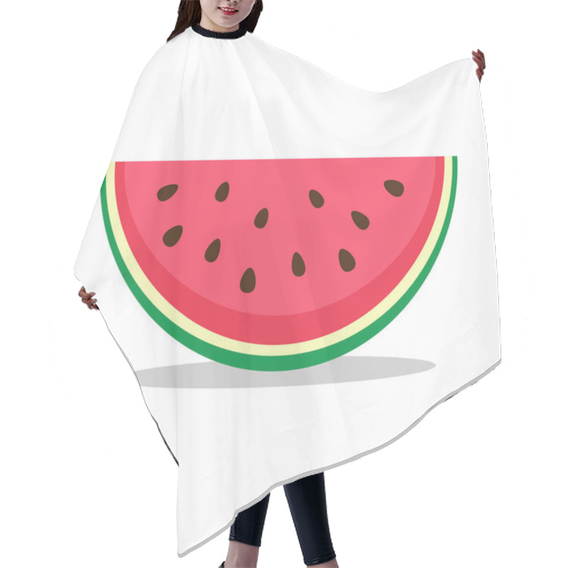 Personality  Watermelon Icon In Flat Style Hair Cutting Cape