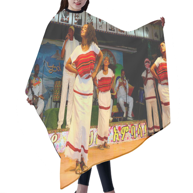 Personality  ETHIOPIA,REPRESENTATION OF ETHIOPIAN DANCES Hair Cutting Cape