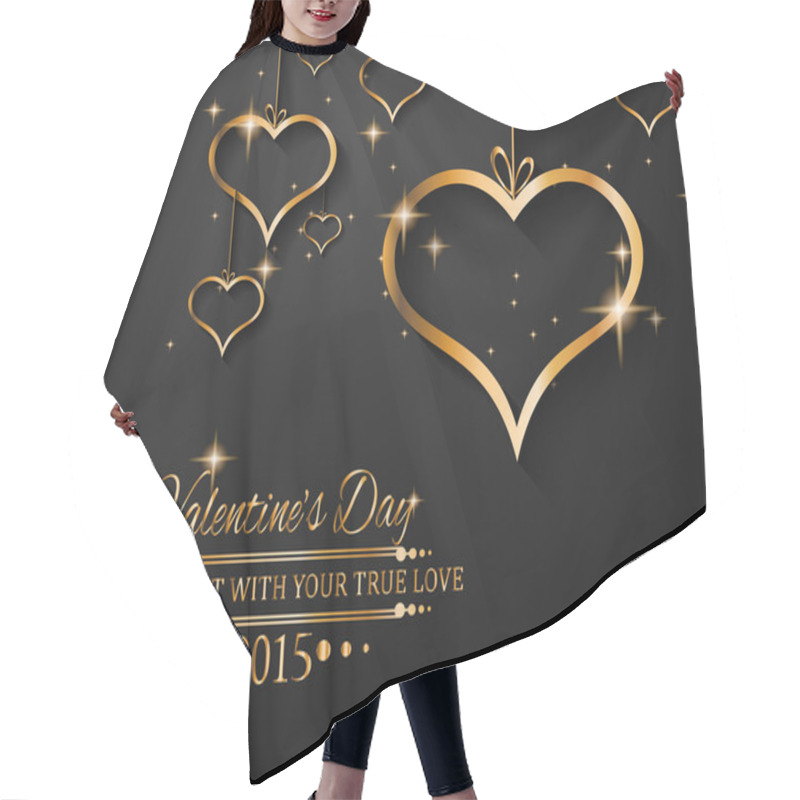 Personality  San Valentines Day Background Hair Cutting Cape