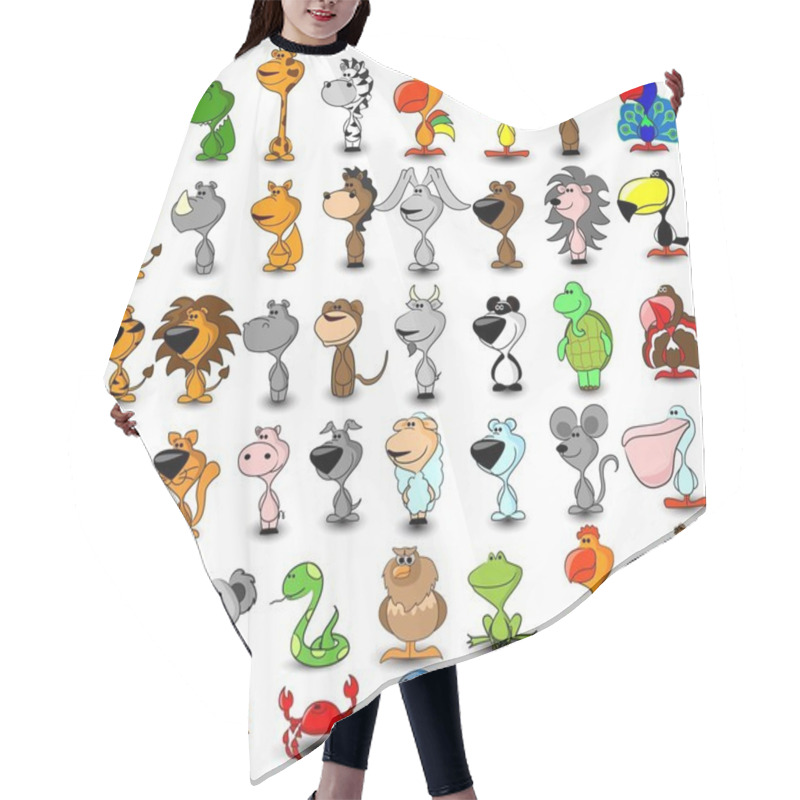 Personality  Cartoon Animals Hair Cutting Cape