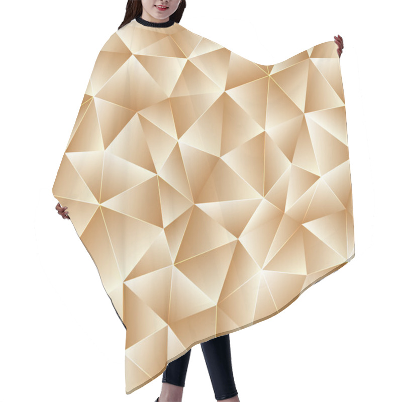 Personality  Light Beige Polygonal Background Hair Cutting Cape