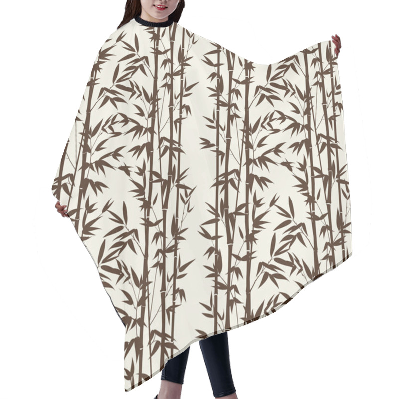 Personality  Bamboo Seamless Pattern. Hair Cutting Cape