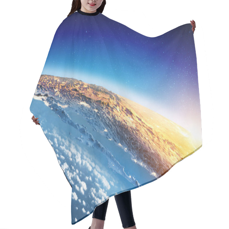 Personality  California Baja sunrise hair cutting cape