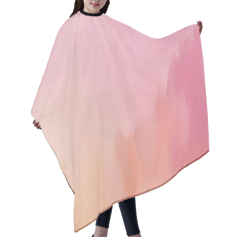 Personality  Soft Pink And Peach Gradient Minimalist Background Hair Cutting Cape