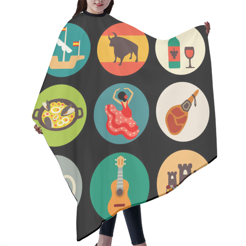 Personality  Spain Icons Hair Cutting Cape