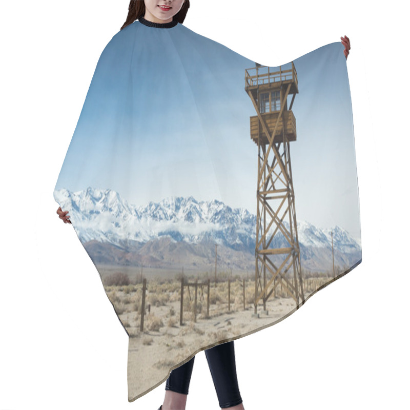 Personality  Manzanar Watch Tower Hair Cutting Cape