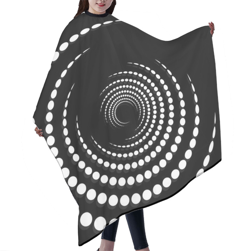 Personality  Circular Dotted Shape Hair Cutting Cape