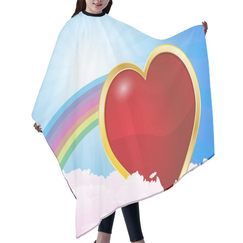 Personality  Heart Clouds Hair Cutting Cape