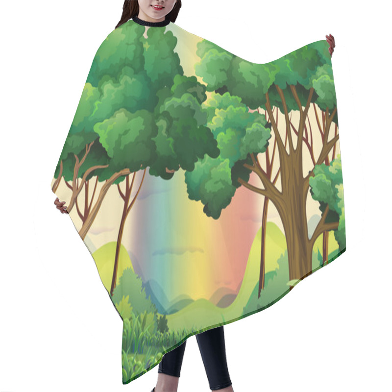 Personality  Forest Hair Cutting Cape