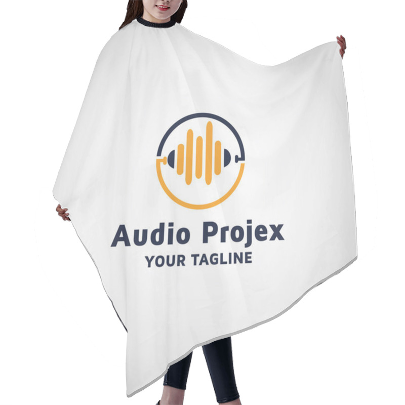 Personality  Audio Vector Modern Logo Design Template Inspiration Hair Cutting Cape