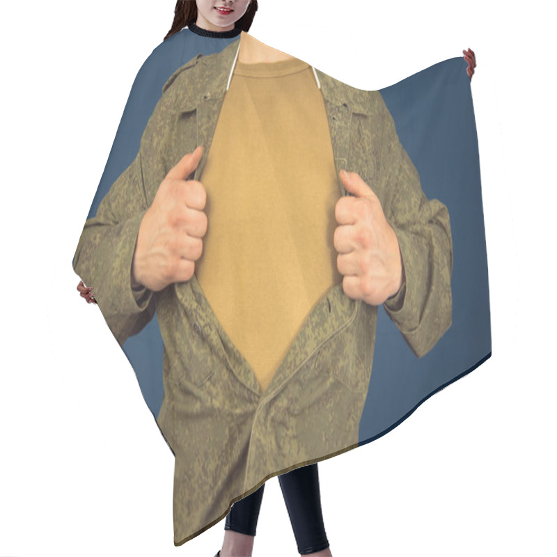 Personality  Military Hero Hair Cutting Cape