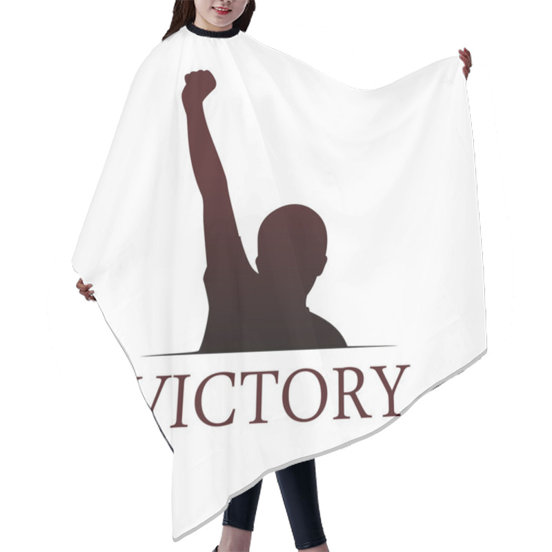 Personality  Victory Logo Template Hair Cutting Cape