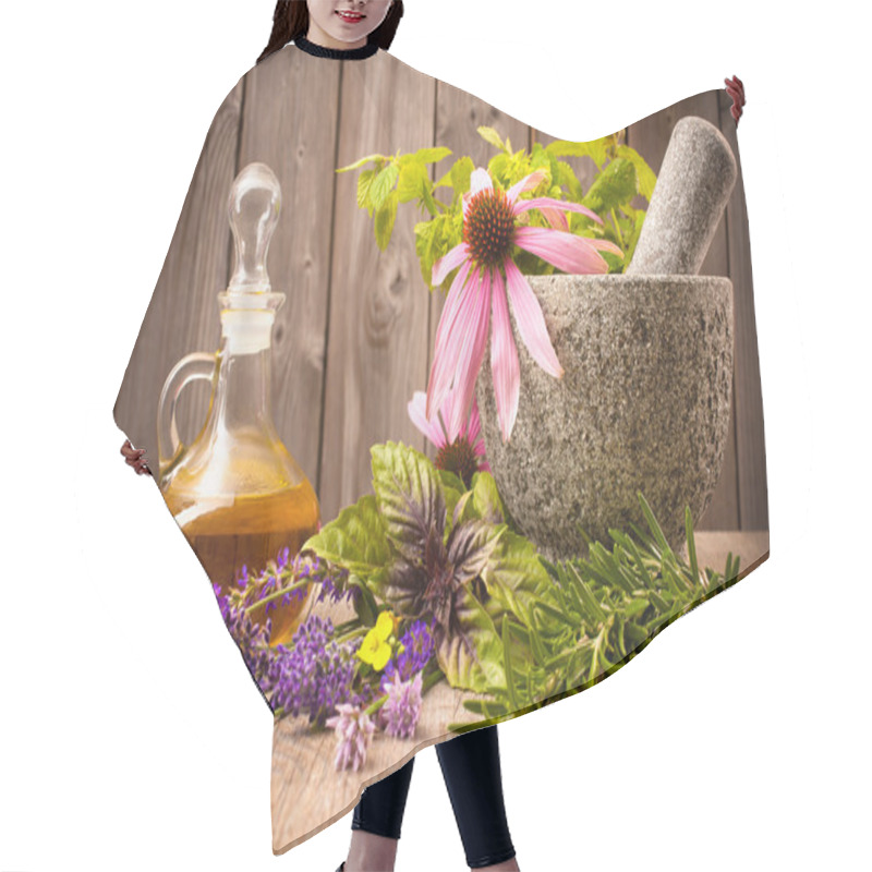 Personality  Healing Herbs Hair Cutting Cape