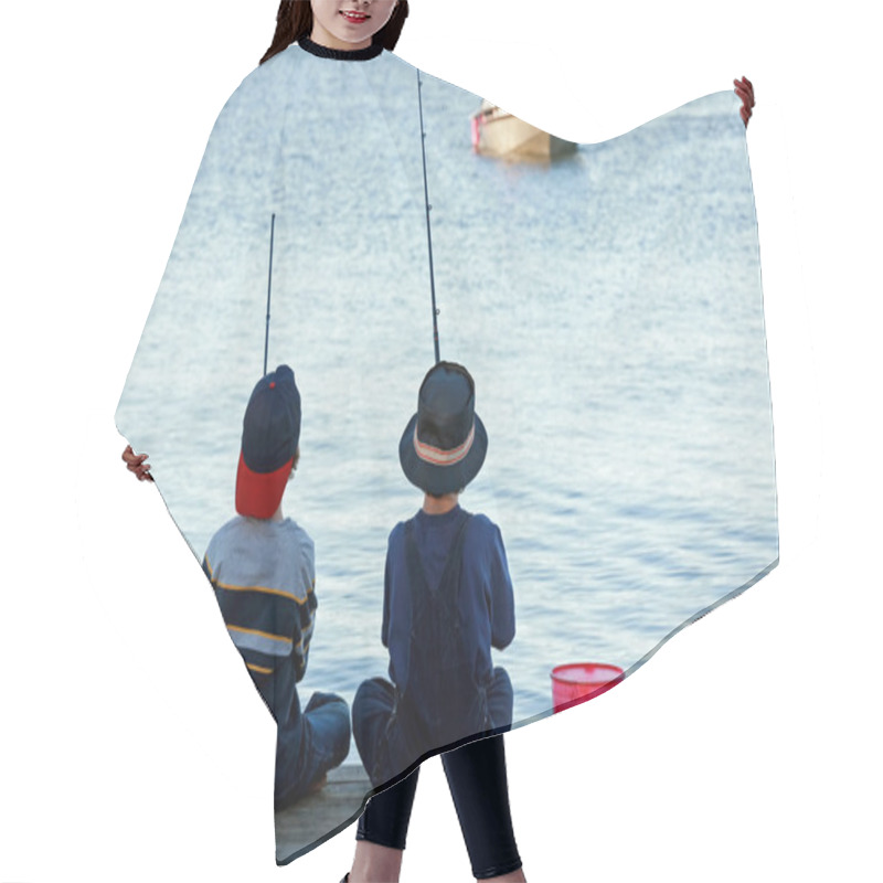 Personality  Boys Fishing Hair Cutting Cape