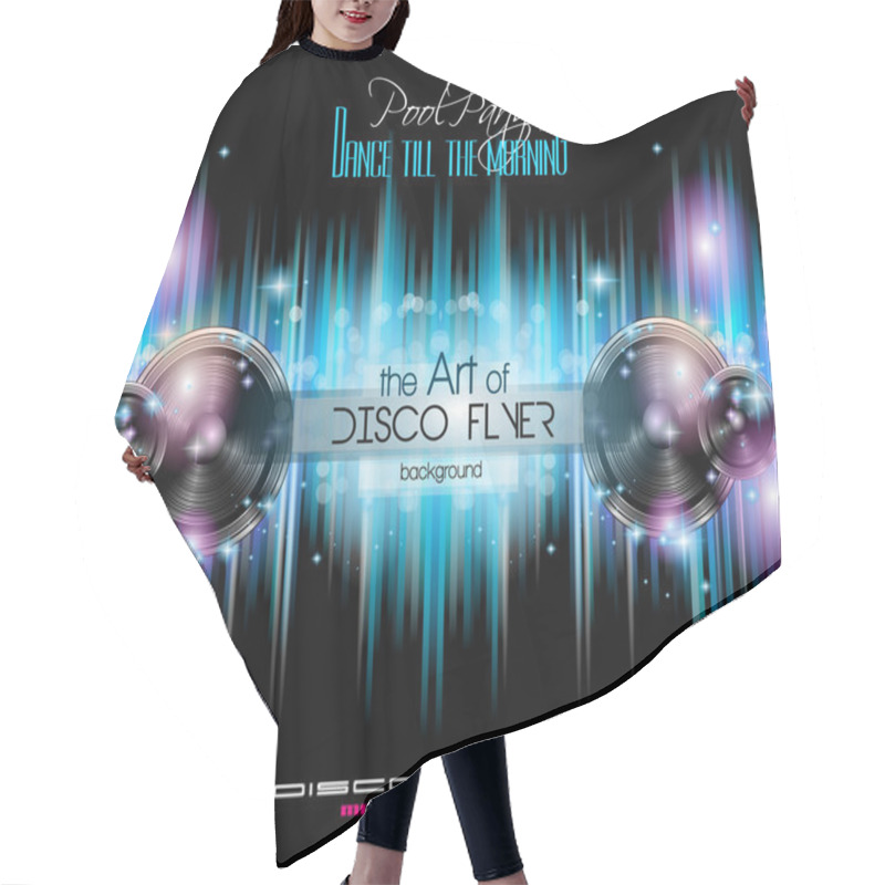 Personality  Club Disco Flyer Set Hair Cutting Cape