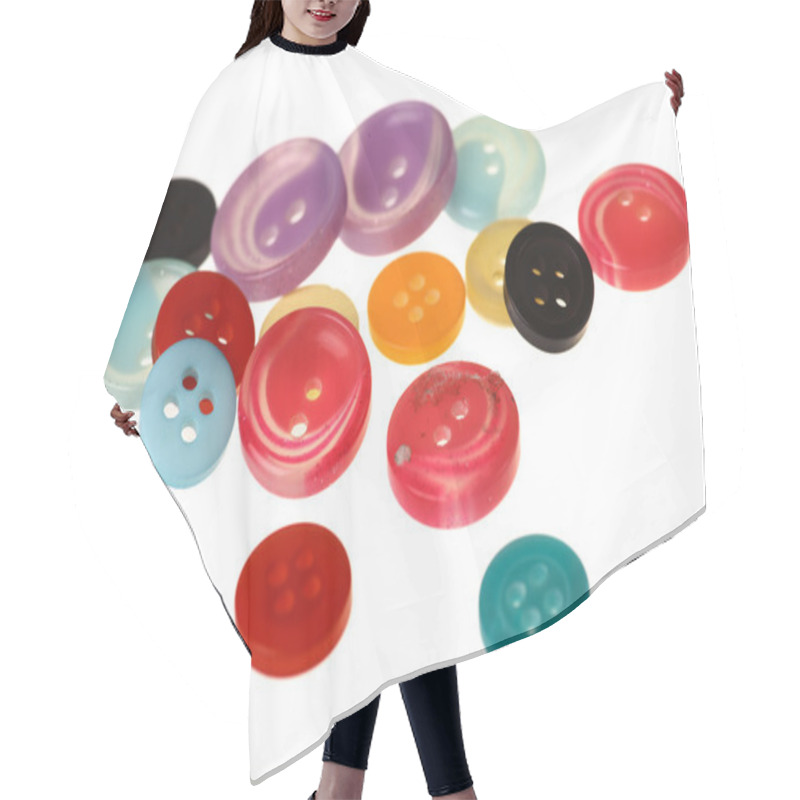 Personality  Lots Of Buttons Hair Cutting Cape