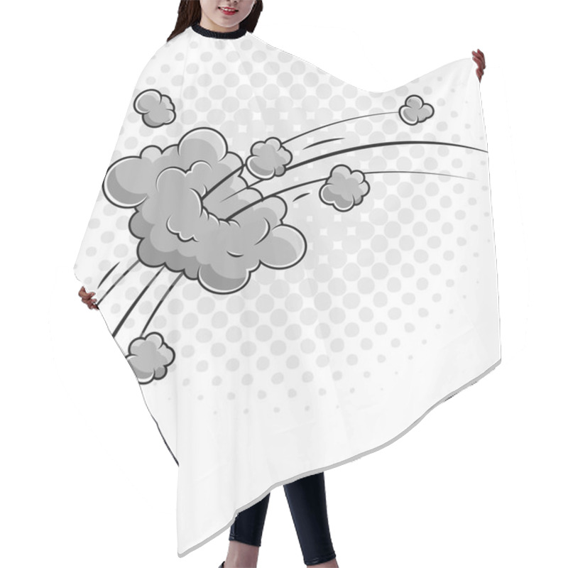 Personality  Comic Cloud Burst Hair Cutting Cape