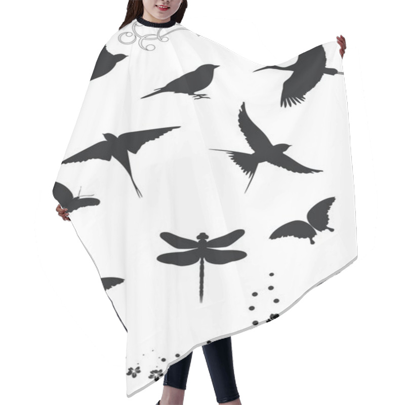 Personality  Birds Design Elements Hair Cutting Cape