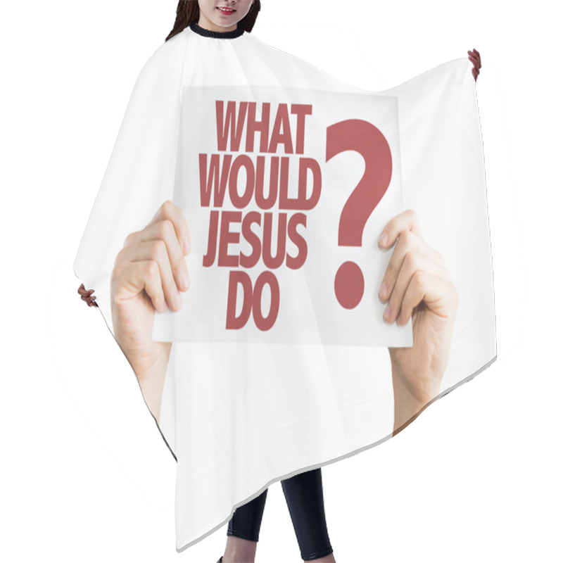 Personality  What Would Jesus Do? Placard Hair Cutting Cape