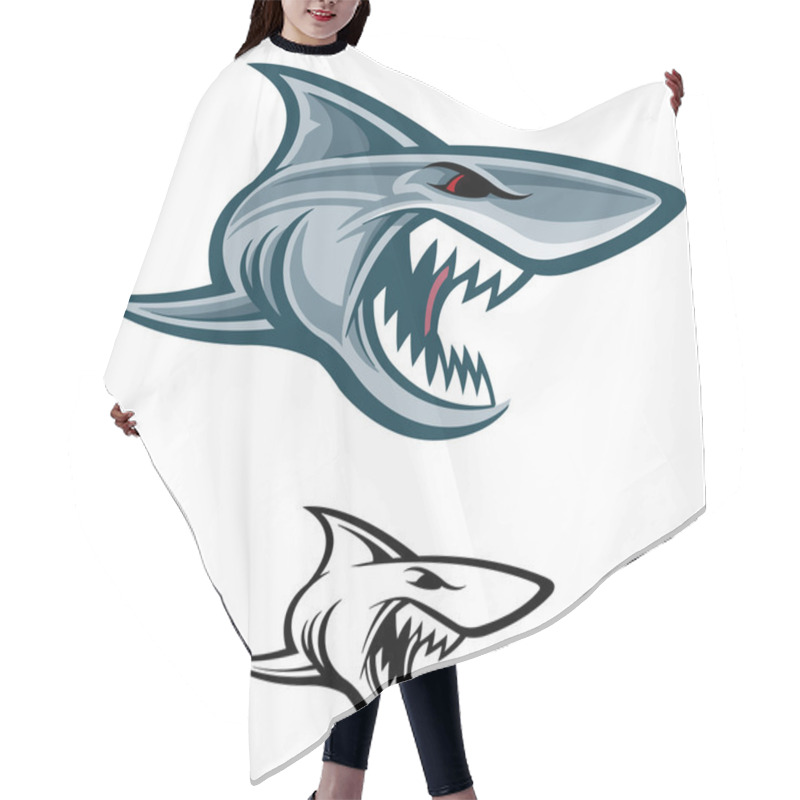 Personality  Great White Shark Hair Cutting Cape