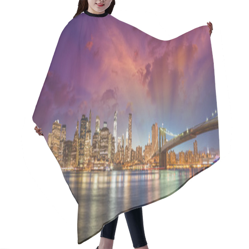 Personality  New York City Manhattan Skyline P Hair Cutting Cape