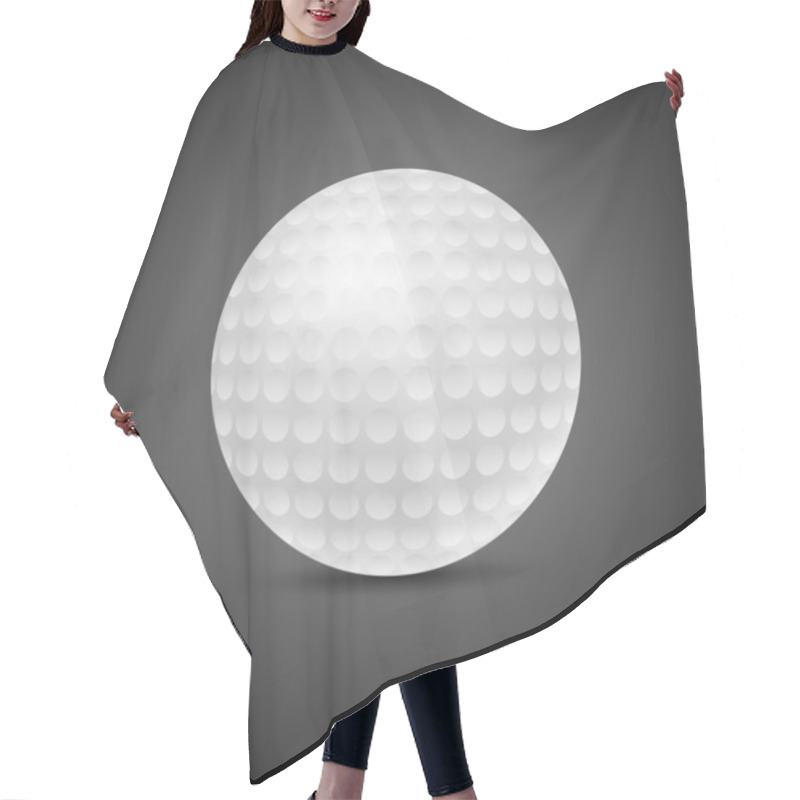 Personality  Golf Ball On Black Background Hair Cutting Cape