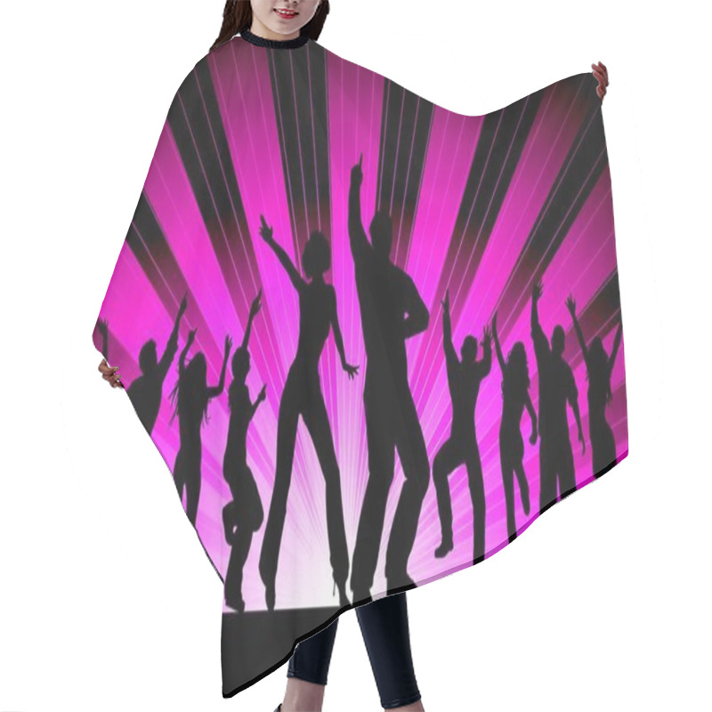 Personality  Modern Graphic Vector Illustration  Hair Cutting Cape