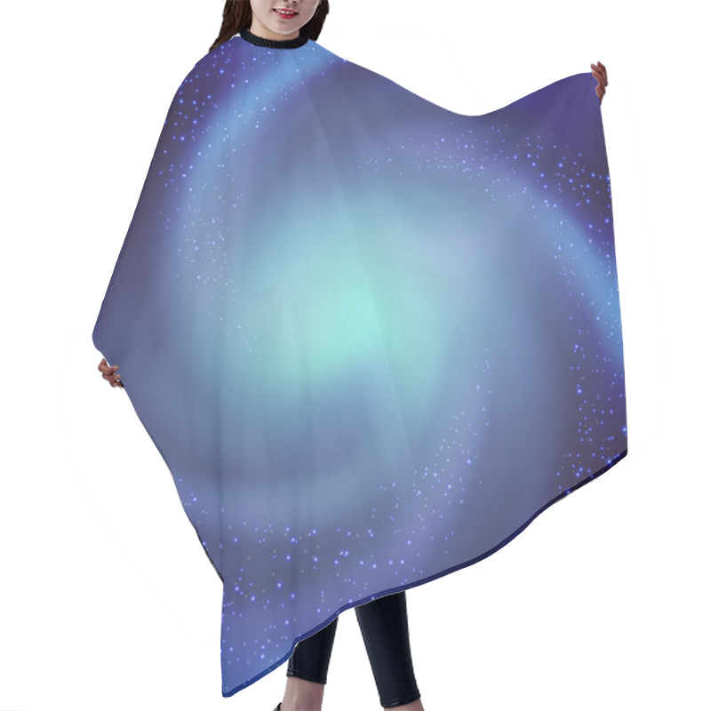 Personality  Space Spiral Hair Cutting Cape