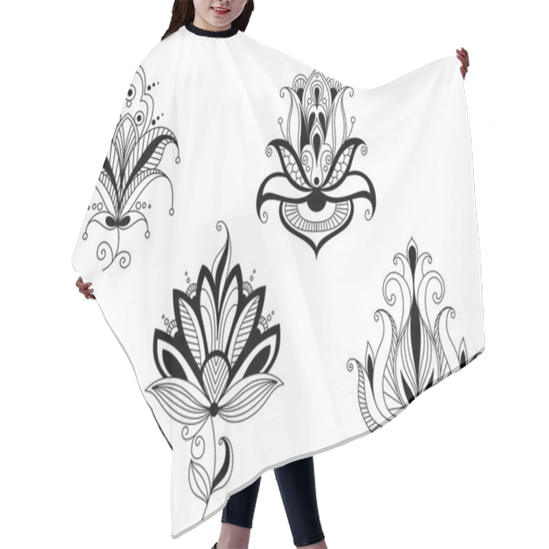 Personality  Abstract Flower Blossoms And Petals Hair Cutting Cape