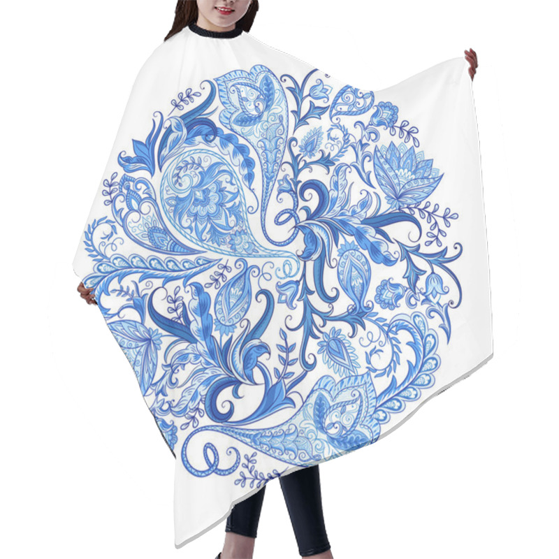 Personality  Paisley Decorative Pattern Hair Cutting Cape