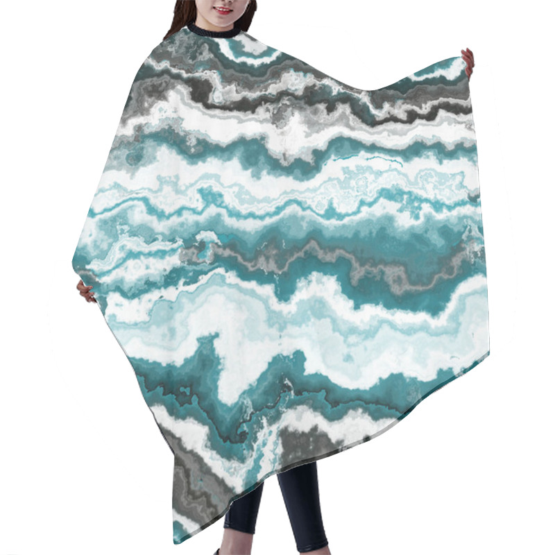 Personality  Seamless Gem Stone Pattern   Hair Cutting Cape