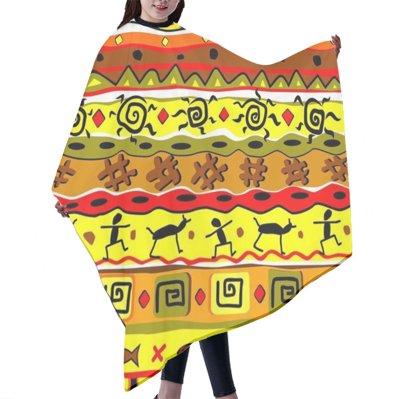 Personality  Seamless Tribal Pattern Hair Cutting Cape