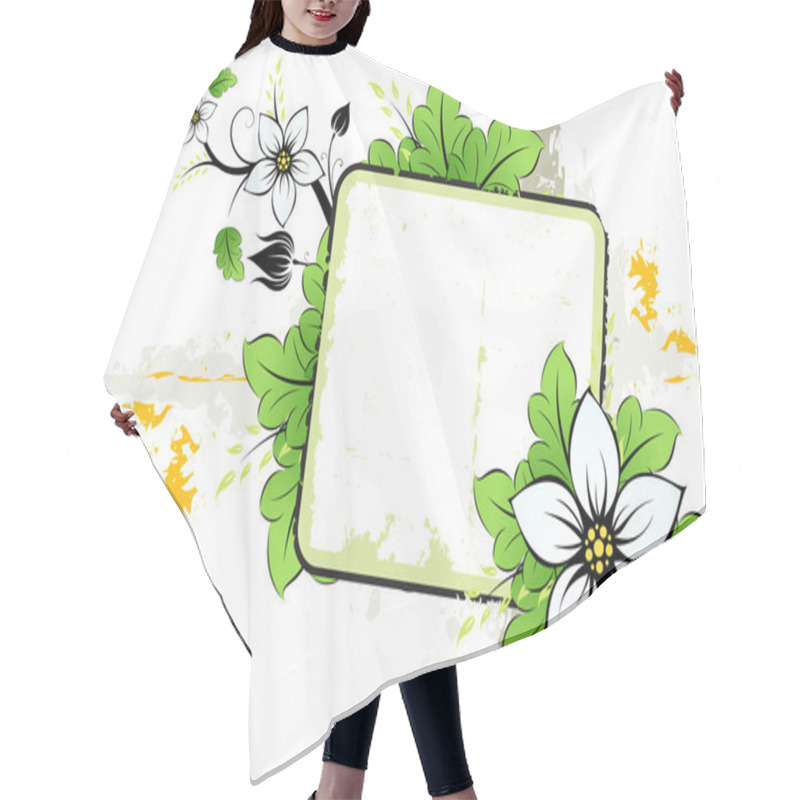 Personality  Grunge Summer Flower Hair Cutting Cape