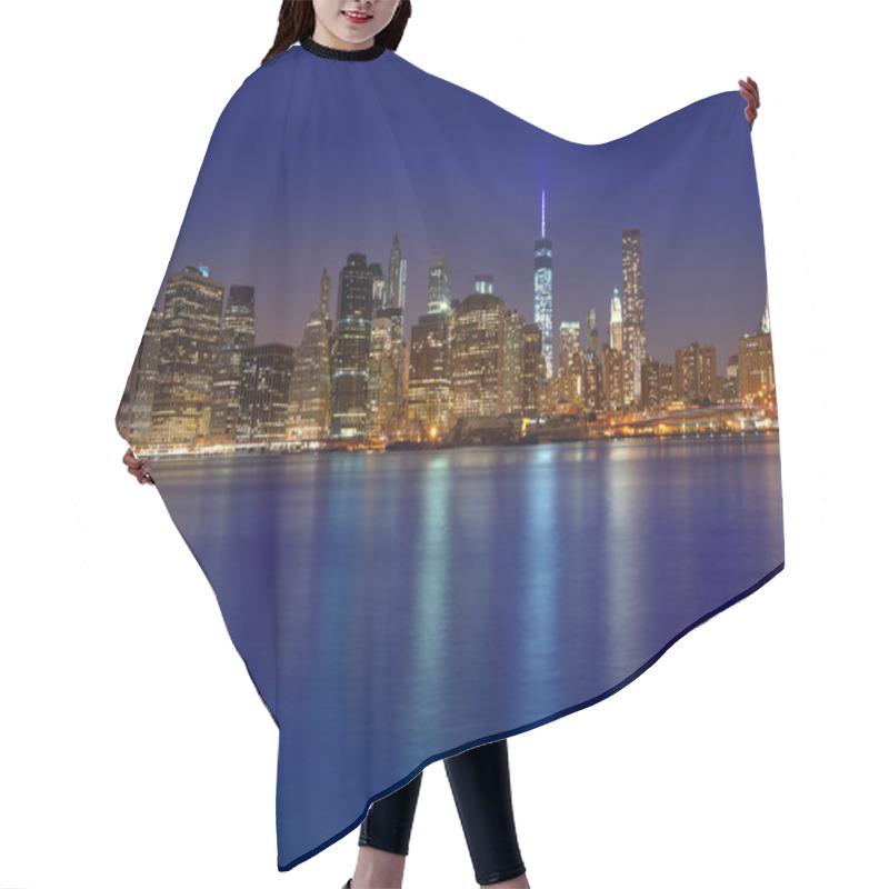 Personality  Manhattan Sunset Skyline New York NYC US Hair Cutting Cape