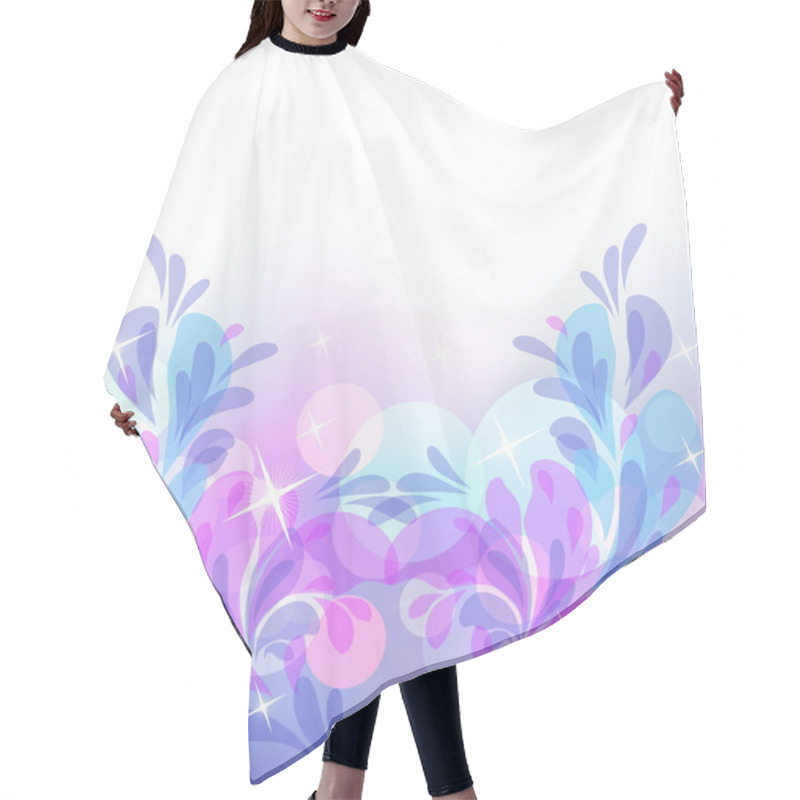 Personality  Transparent Ornament And Boke Hair Cutting Cape