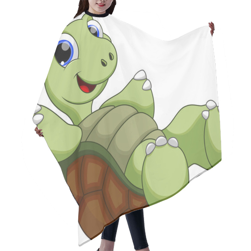 Personality  Turtle Cartoon Hair Cutting Cape