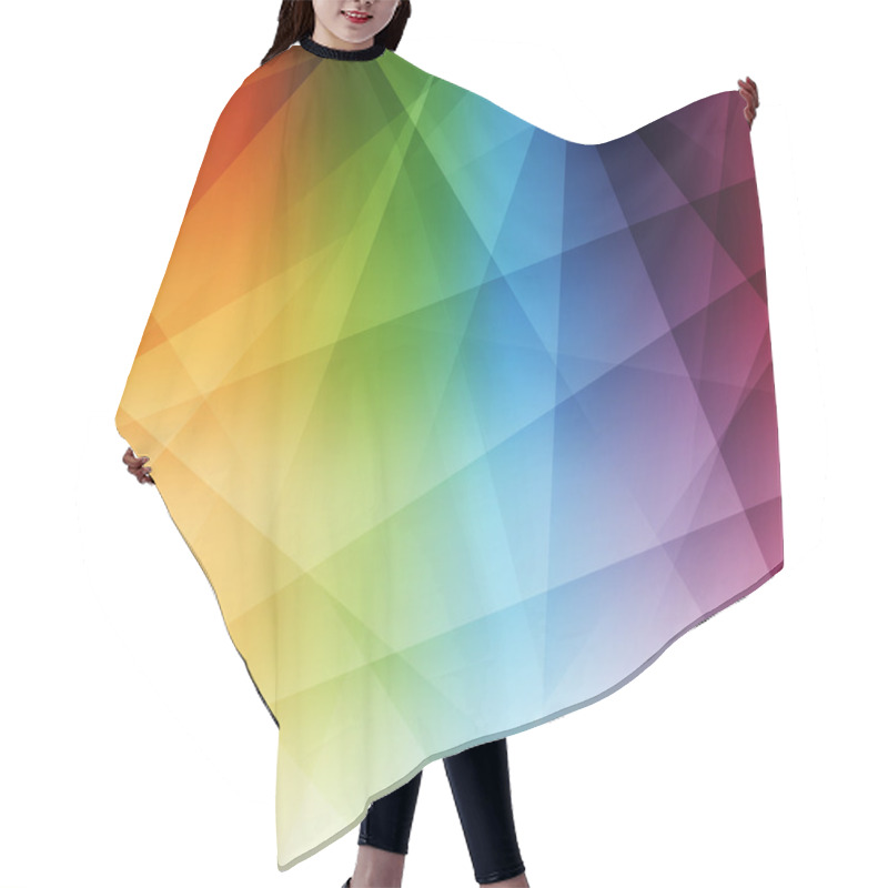 Personality  Abstract Rainbow Background. Modern Pattern. Hair Cutting Cape